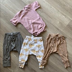 Kate Quinn Organic Cotton Lot of Pants and Onesie